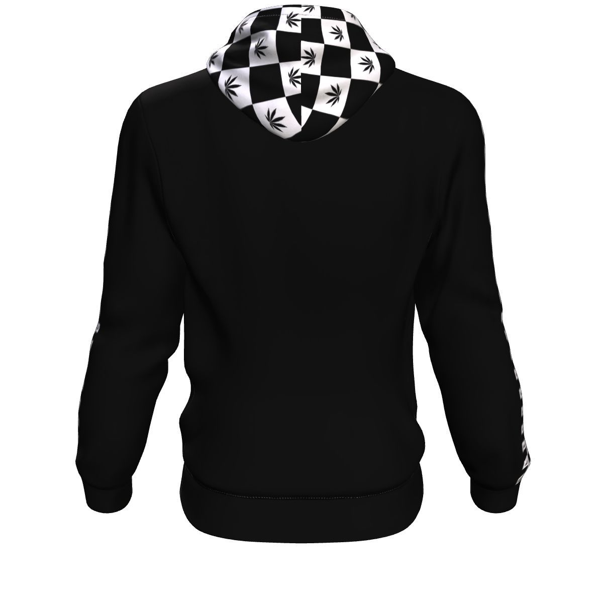 Stonr Checker Stripe Unisex Hoodie - American Weedster