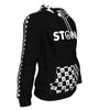 Stonr Checker Stripe Unisex Hoodie - American Weedster