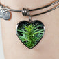 Elegant Green Dream Heart Necklace or Bracelet - American Weedster