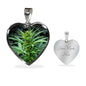 Elegant Green Dream Heart Necklace or Bracelet - American Weedster