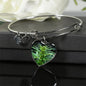 Elegant Green Dream Heart Necklace or Bracelet - American Weedster