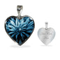 Gorgeous Blue Dream Heart Necklace or Bracelet - American Weedster
