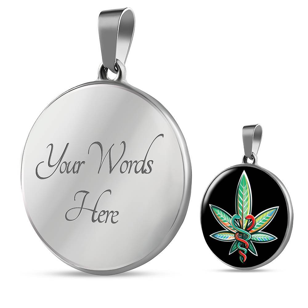 Healthcare Multicolor Leaf Luxury Necklace - American Weedster