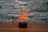 7 Color 3D Weed LED Lamp - American Weedster