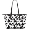 B&amp;W Large Leather Tote - American Weedster