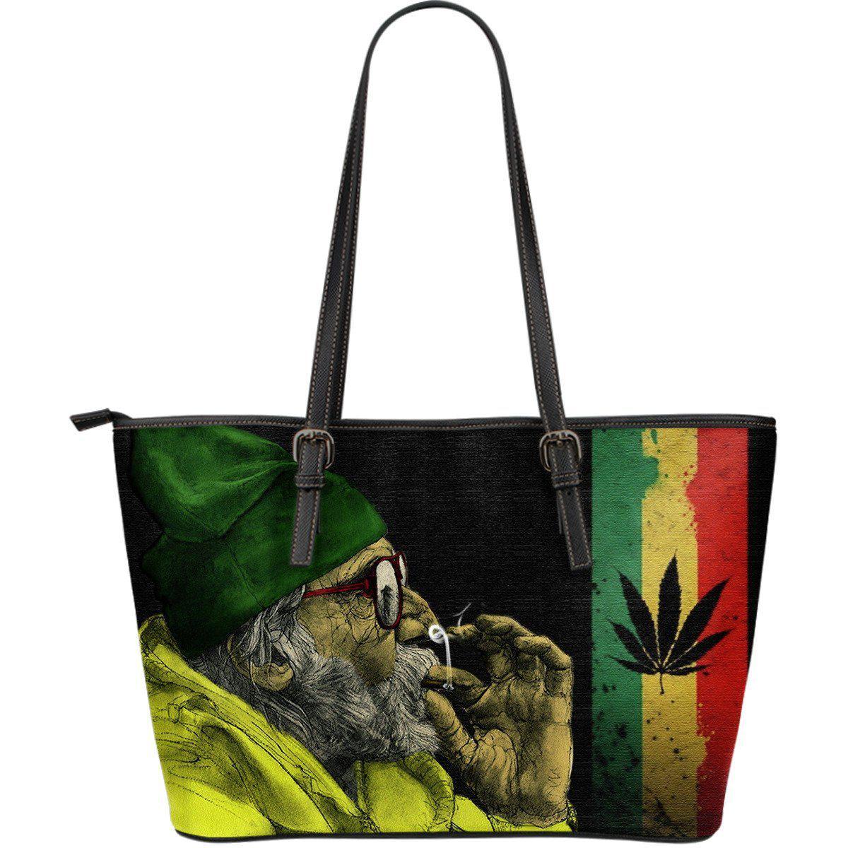 OG Large Leather Tote Bag - American Weedster