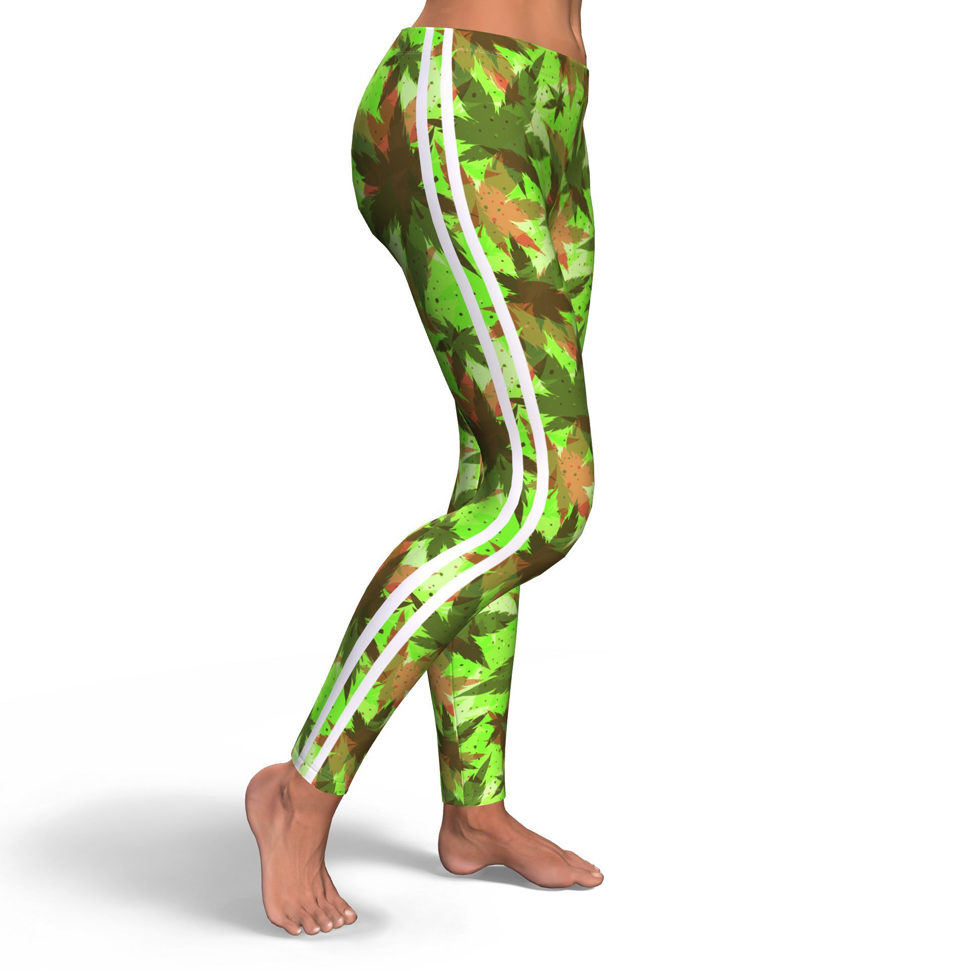 Dank Camo Stripe Leggings - American Weedster