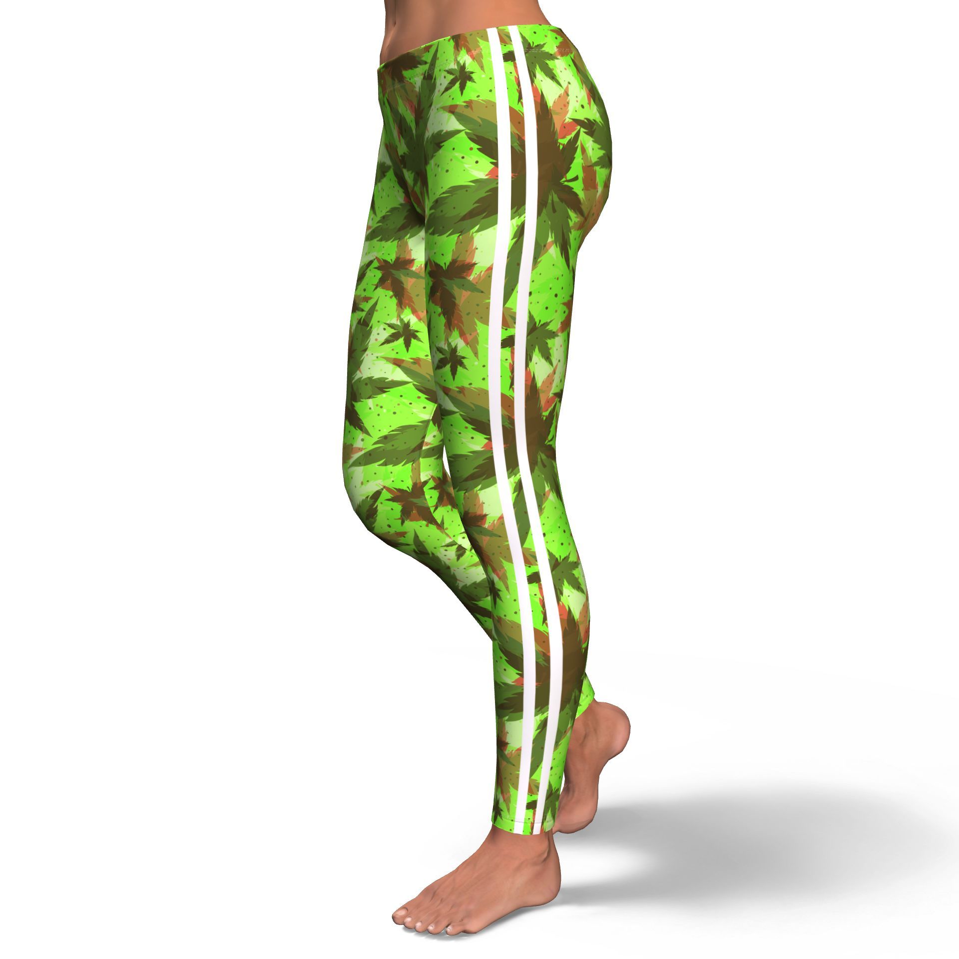 Dank Camo Stripe Leggings - American Weedster