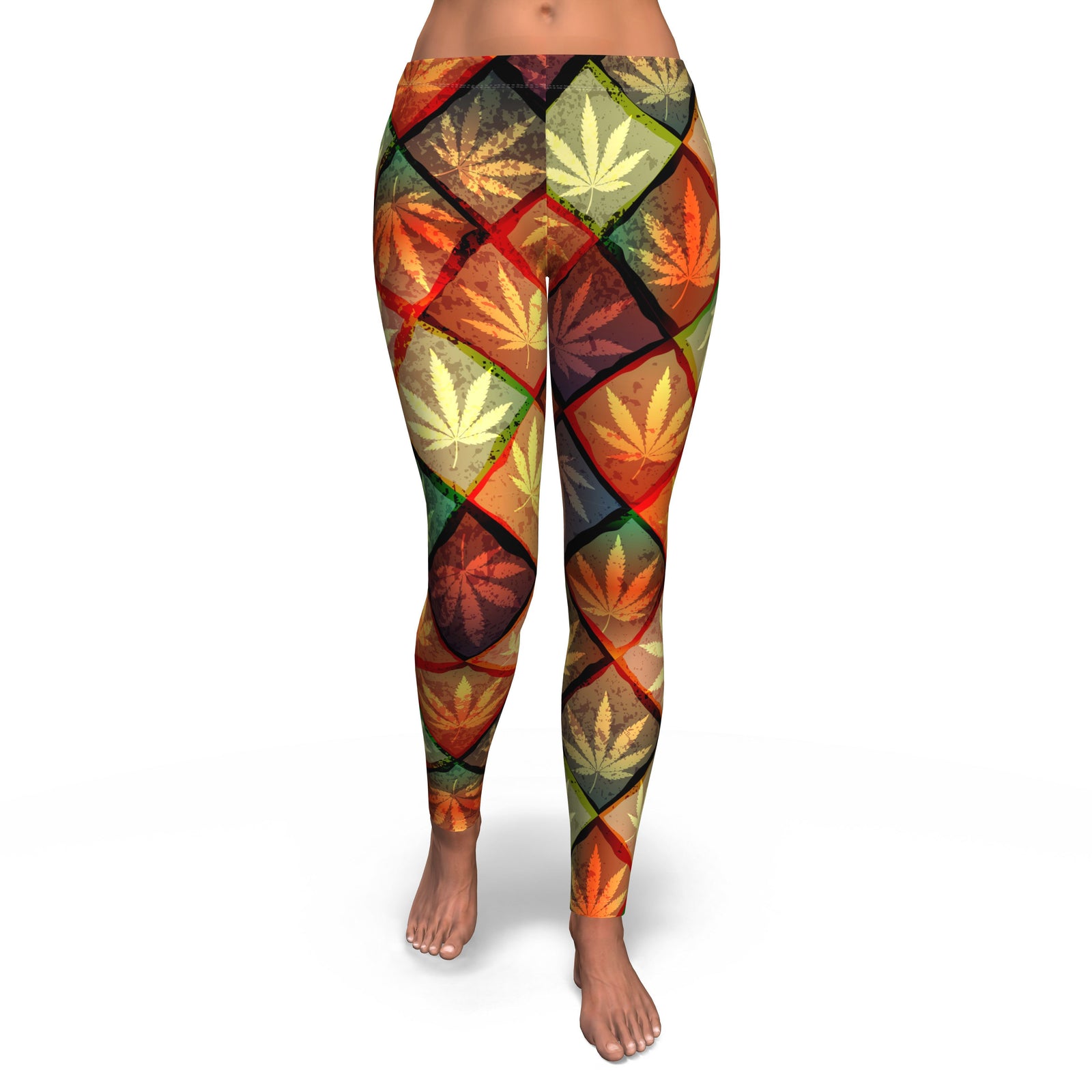 Diamond Multicolor Leggings - American Weedster