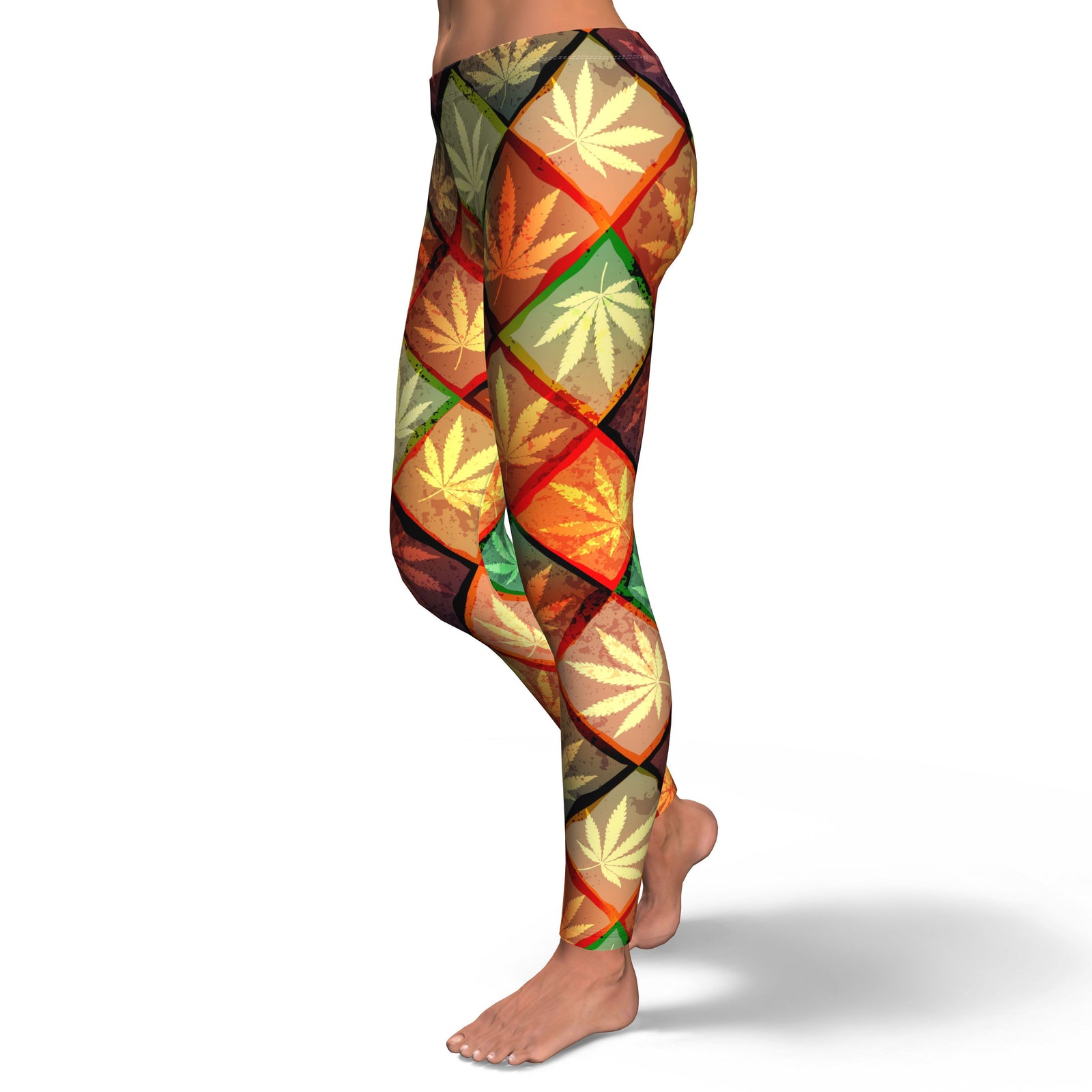 Diamond Multicolor Leggings - American Weedster