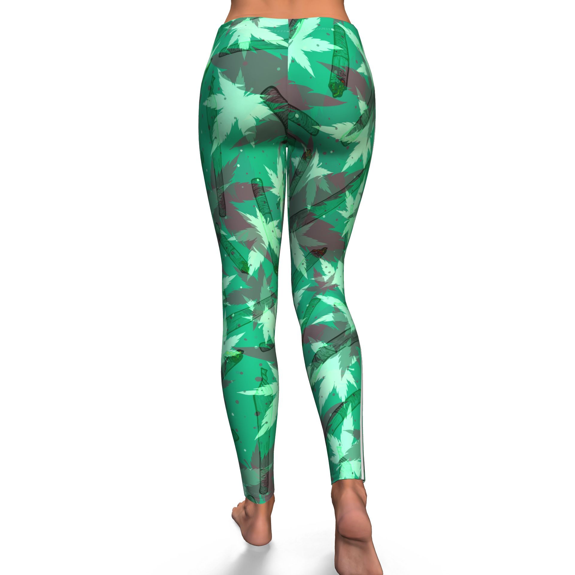 Fade Camo Stipe Leggings - American Weedster