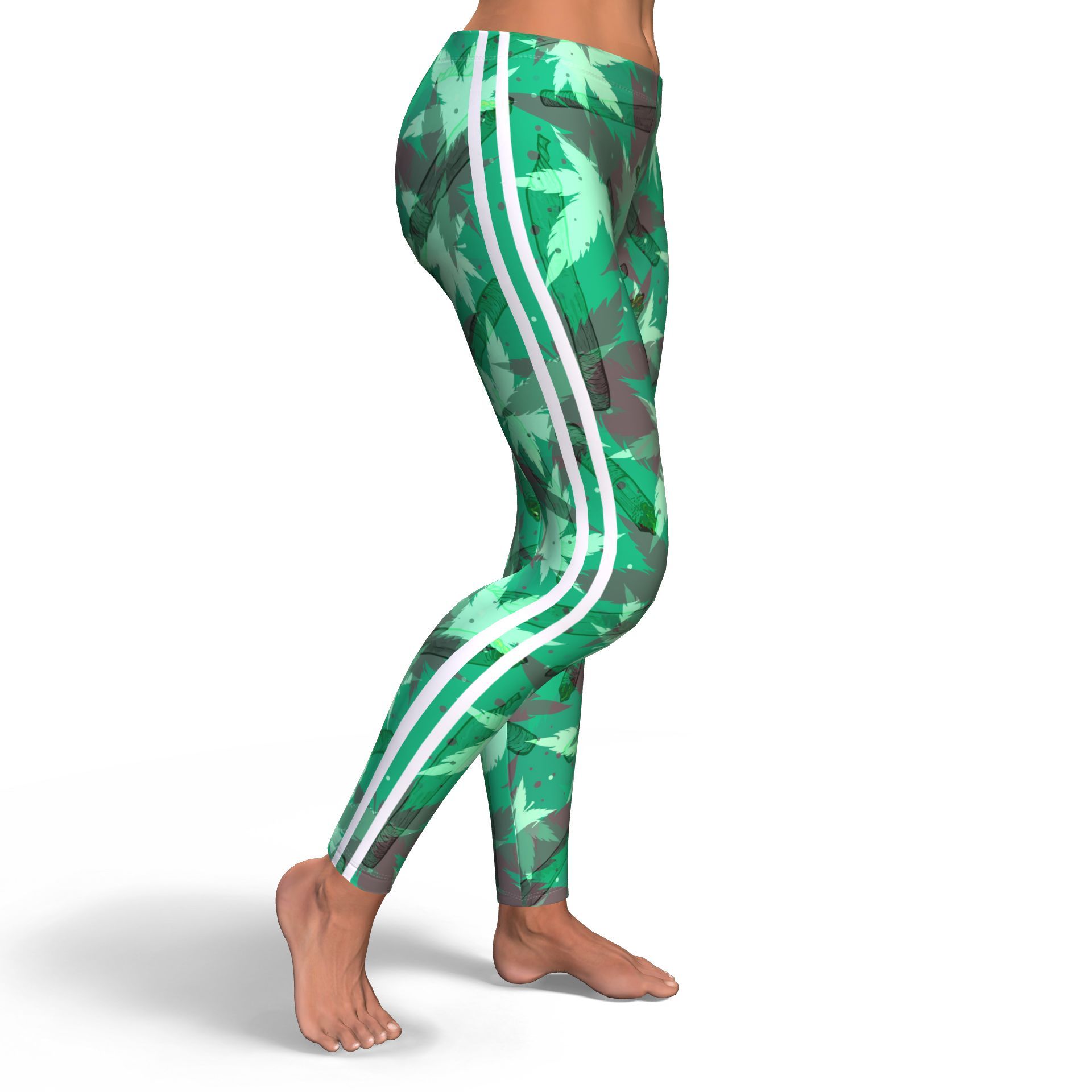 Fade Camo Stipe Leggings - American Weedster