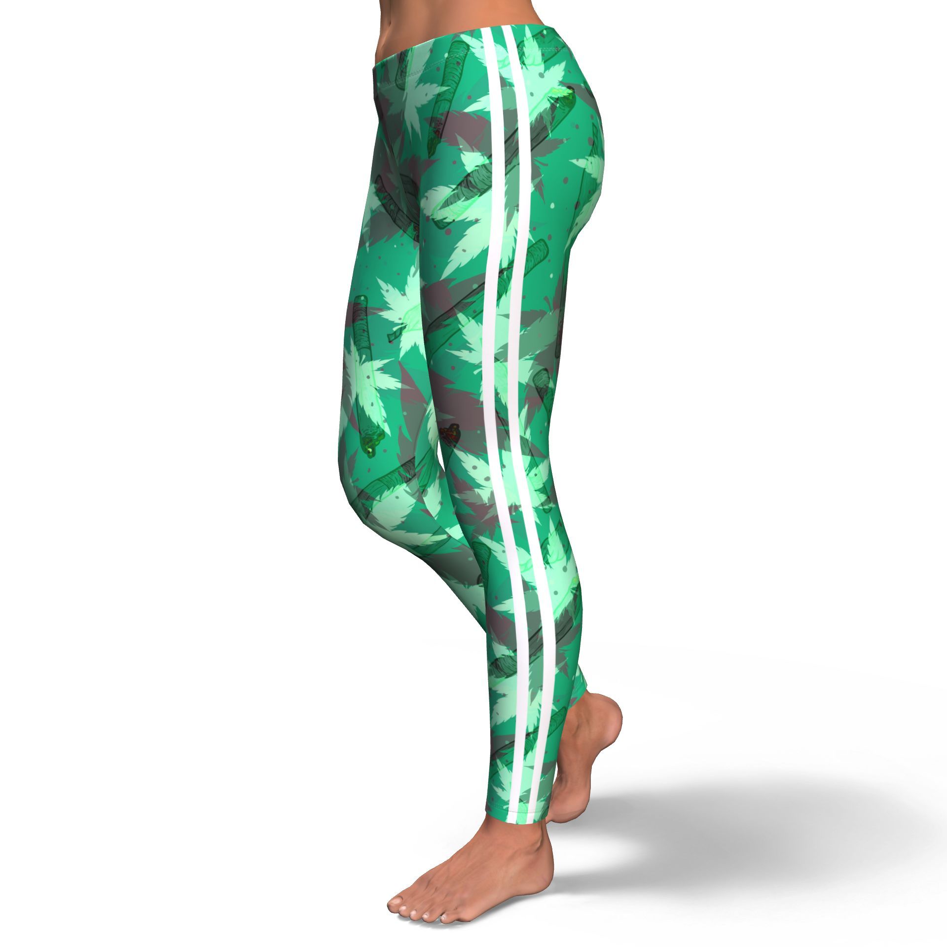 Fade Camo Stipe Leggings - American Weedster