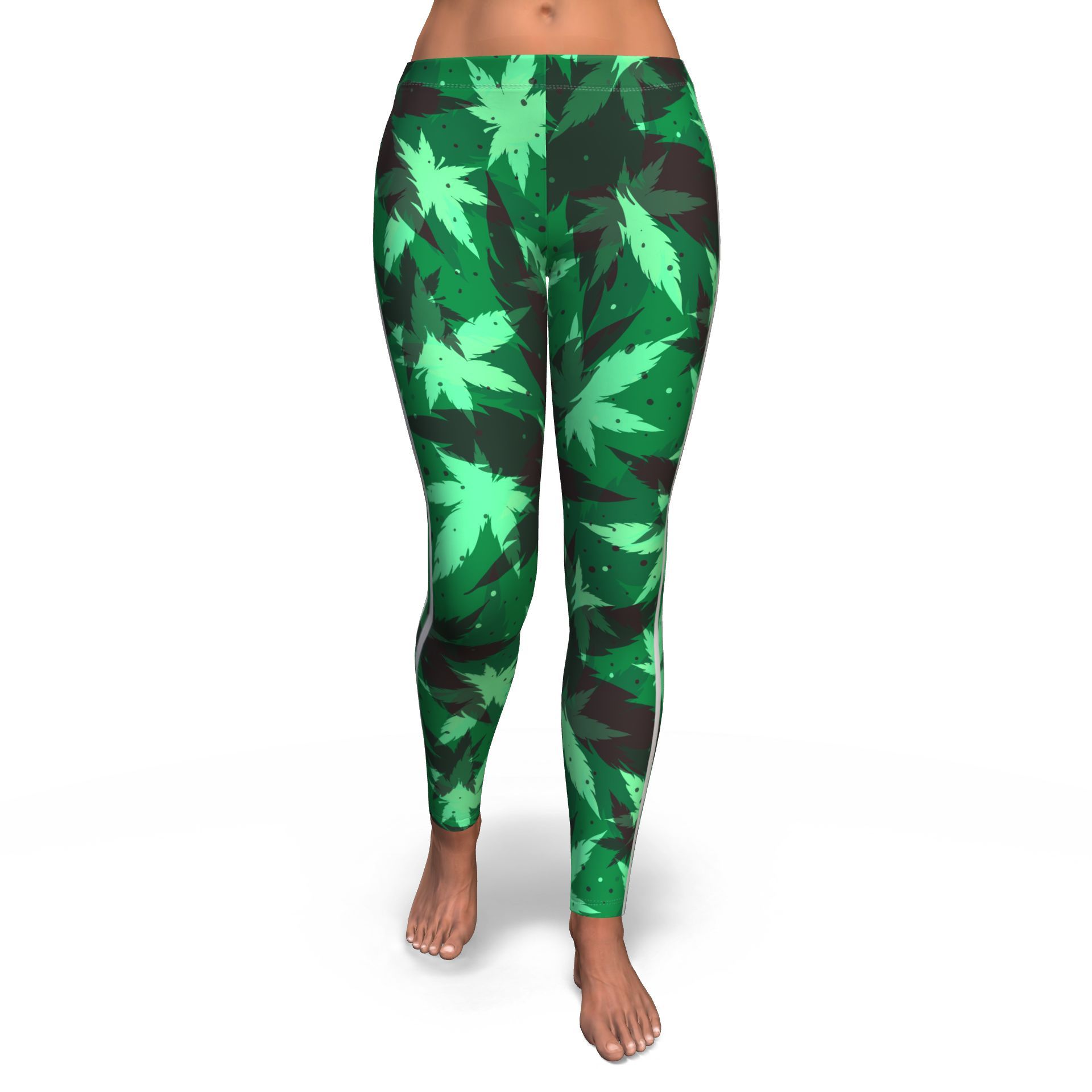 Kush Camo Stripe Leggings - American Weedster