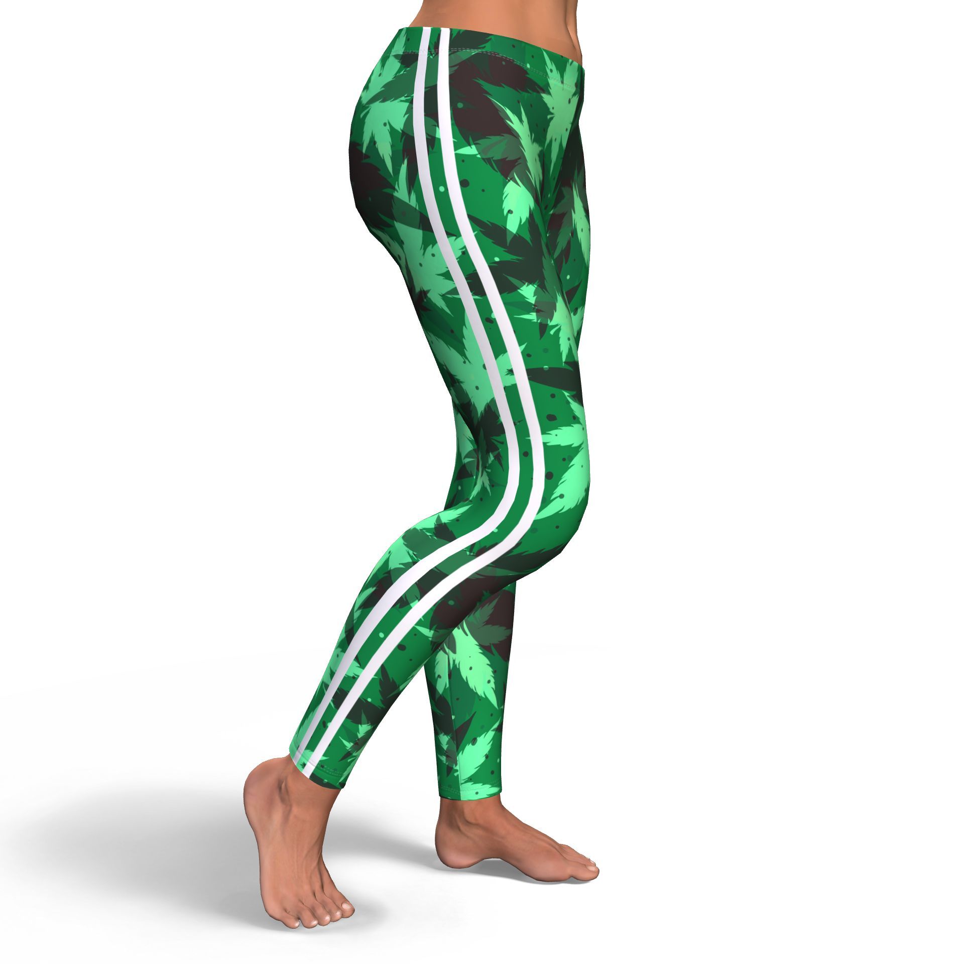 Kush Camo Stripe Leggings - American Weedster
