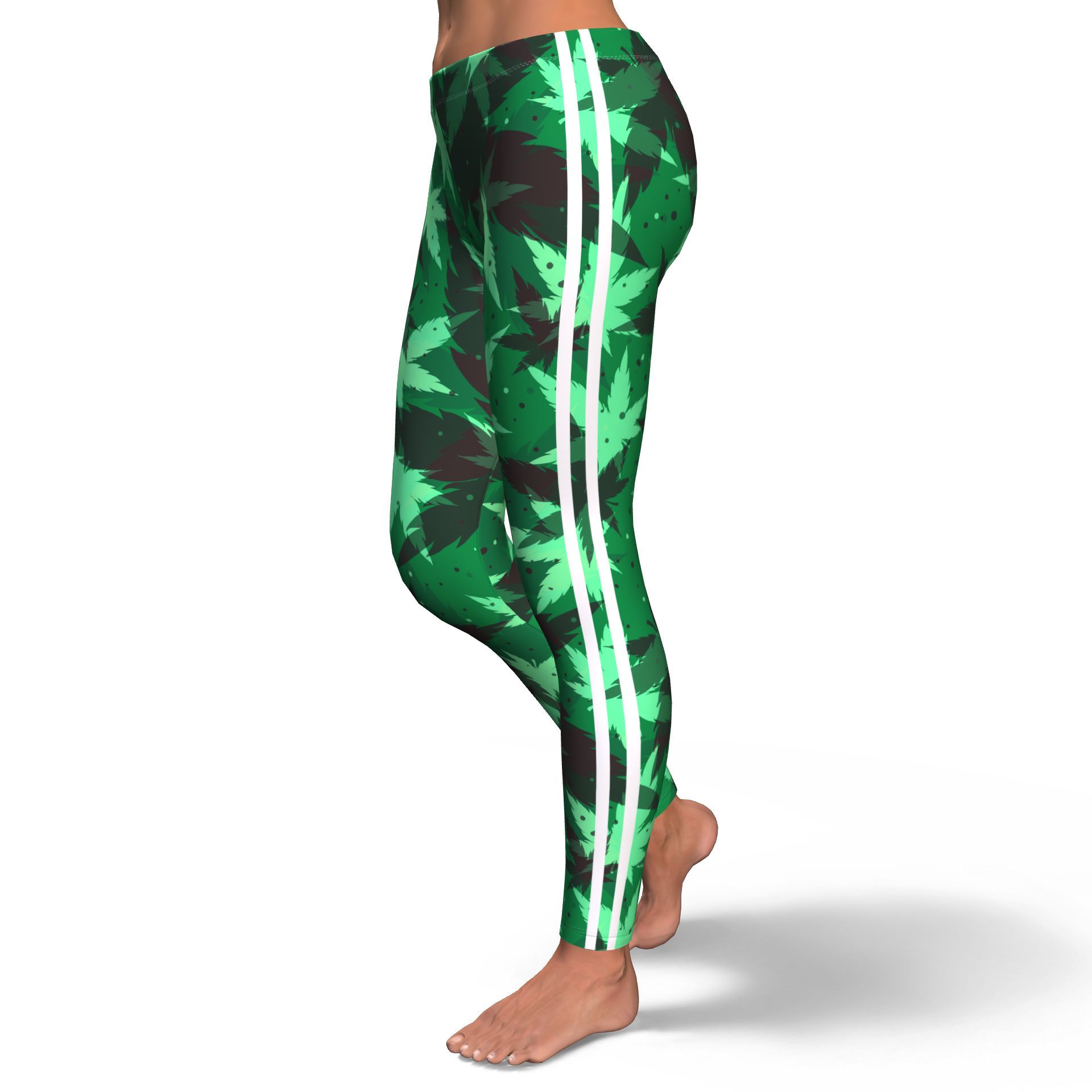 Kush Camo Stripe Leggings - American Weedster