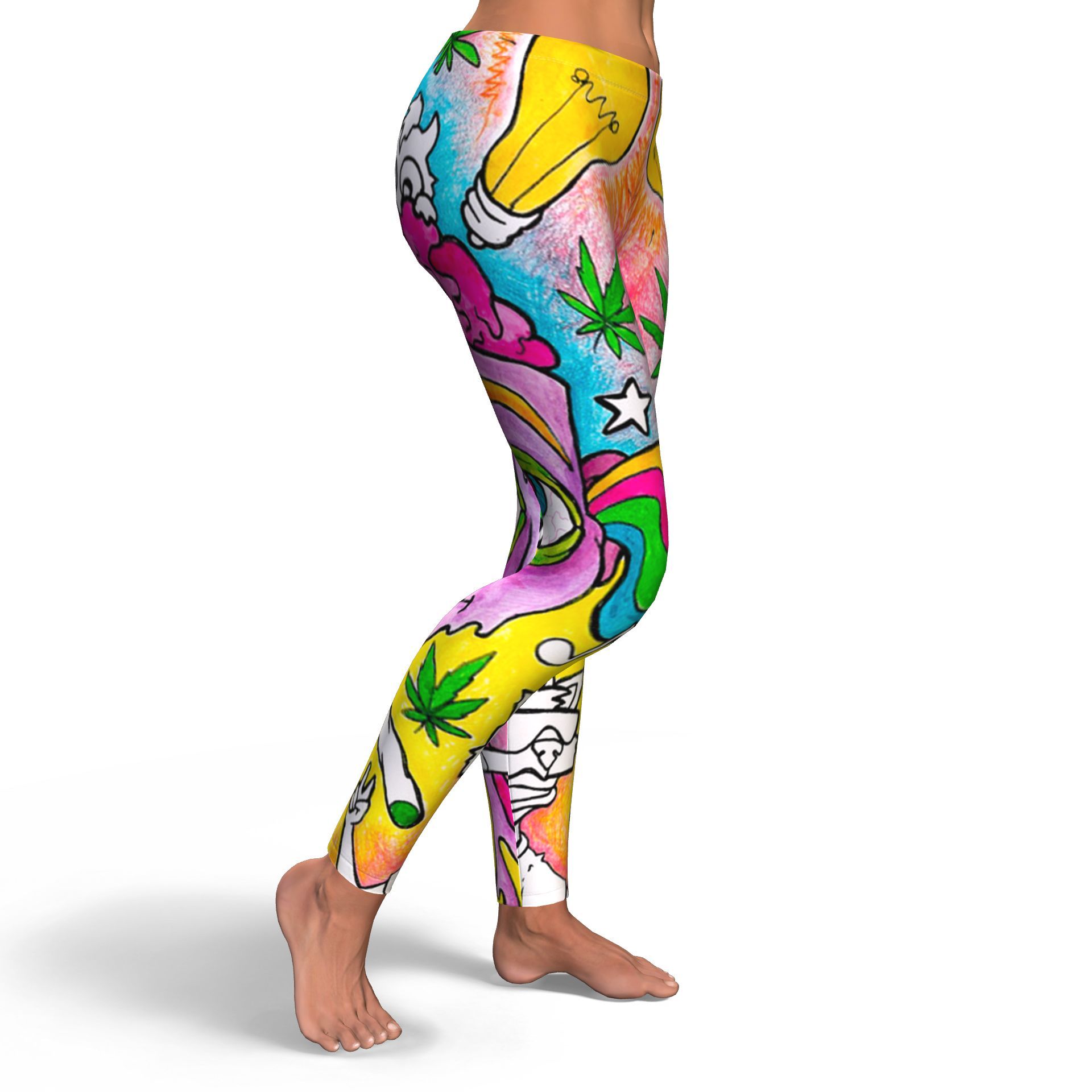Lifted Purple Haze Leggings - American Weedster