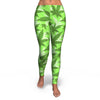 LimeGreen Stripe Leggings - American Weedster