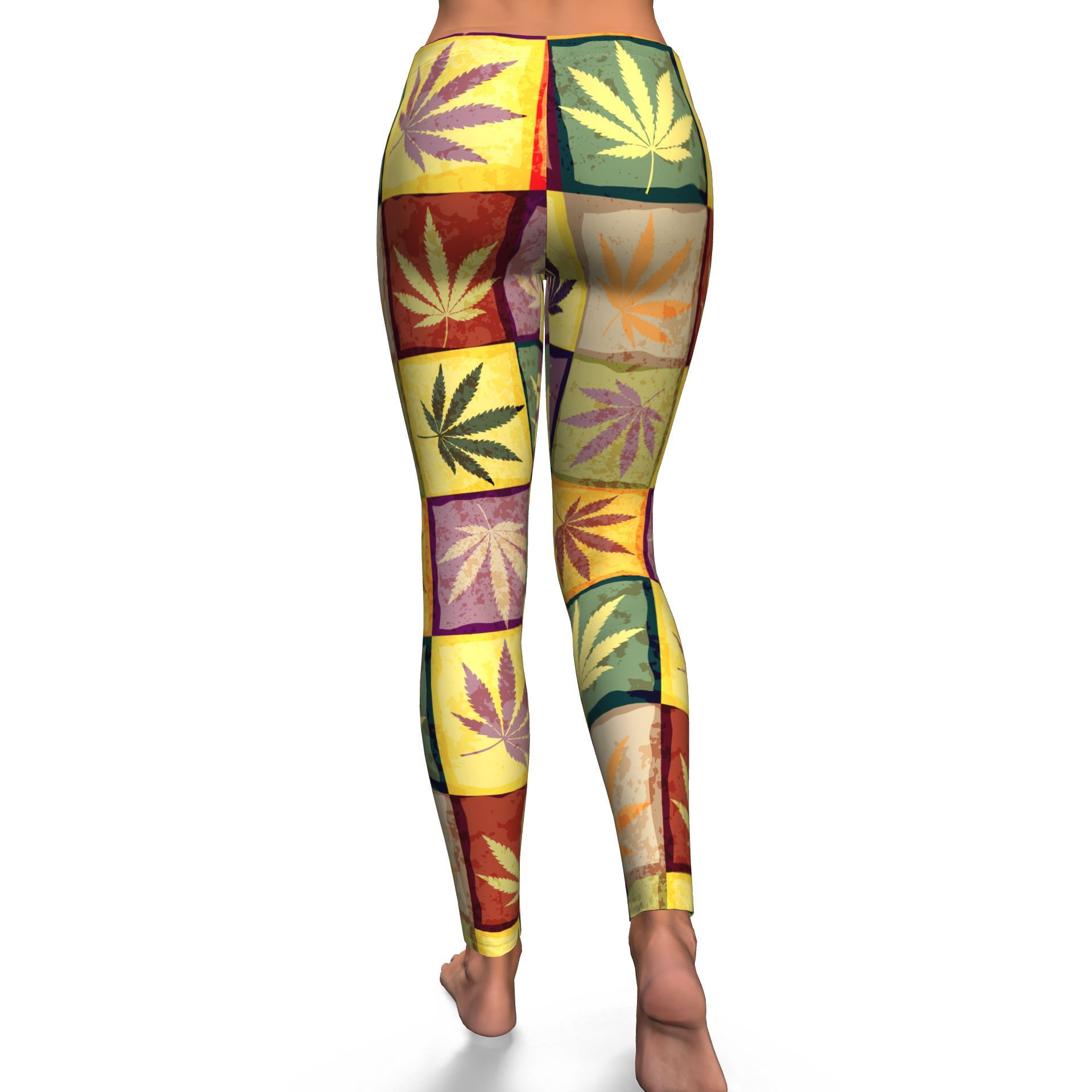 MultiColor Square Leggings - American Weedster