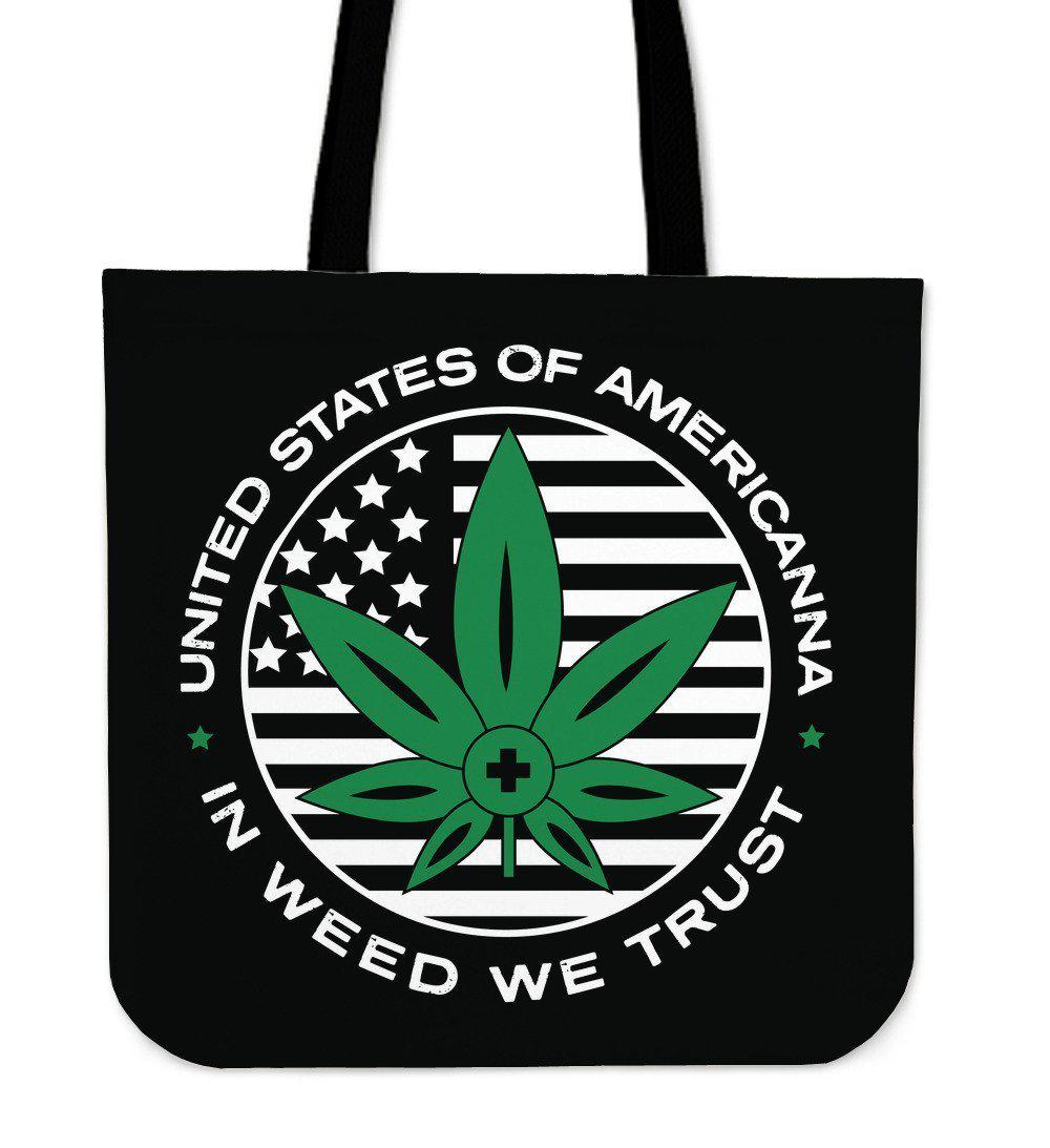 In Weed We Trust Tote Bag - American Weedster