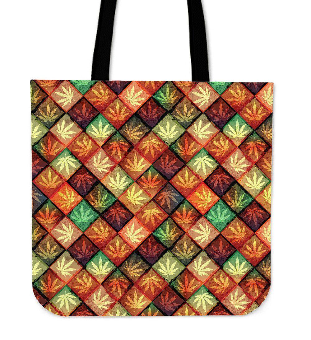 Multicolor Diamond Tote Bag - American Weedster