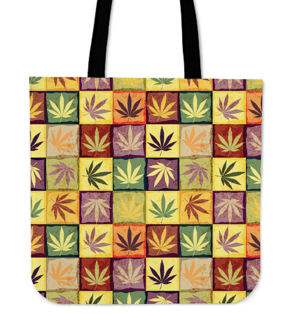 Multicolor Square Tote Bag - American Weedster