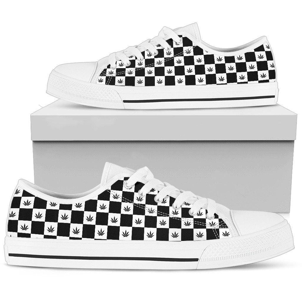 Checker Low Top Shoe - American Weedster