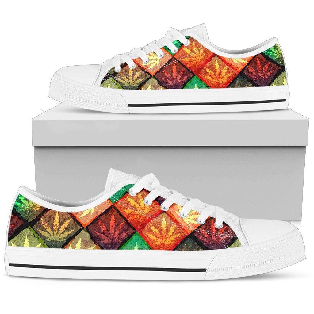 Multicolor Diamond Low Top Shoe - American Weedster