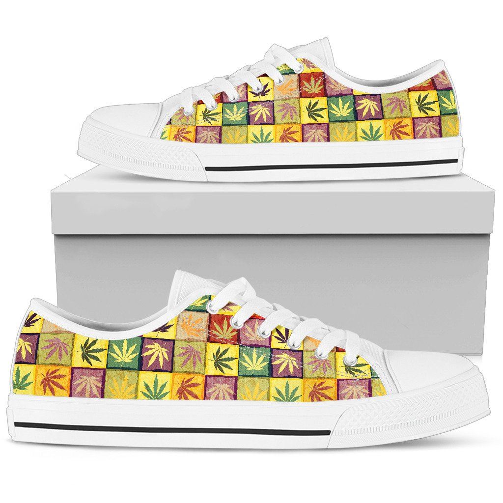 Multicolor Square Low Top Shoe - American Weedster
