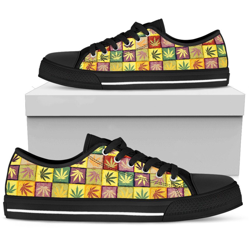 Multicolor Square Low Top Shoe - American Weedster
