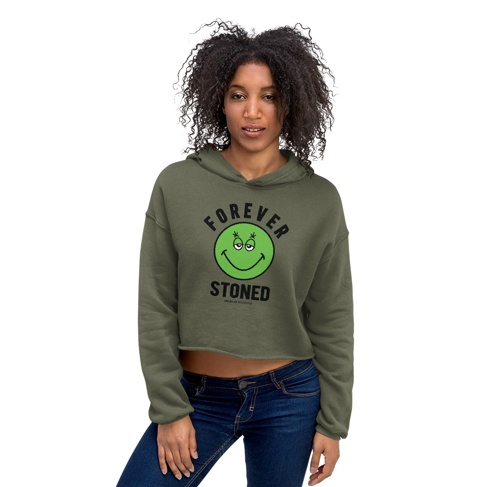 Forever Stoned Crop Hoodie