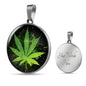 Green Leaf Necklace and Bangle - American Weedster