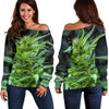 Kali Dank Off Shoulder Sweater - American Weedster