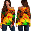 Pyramid Off Shoulder Sweater - American Weedster