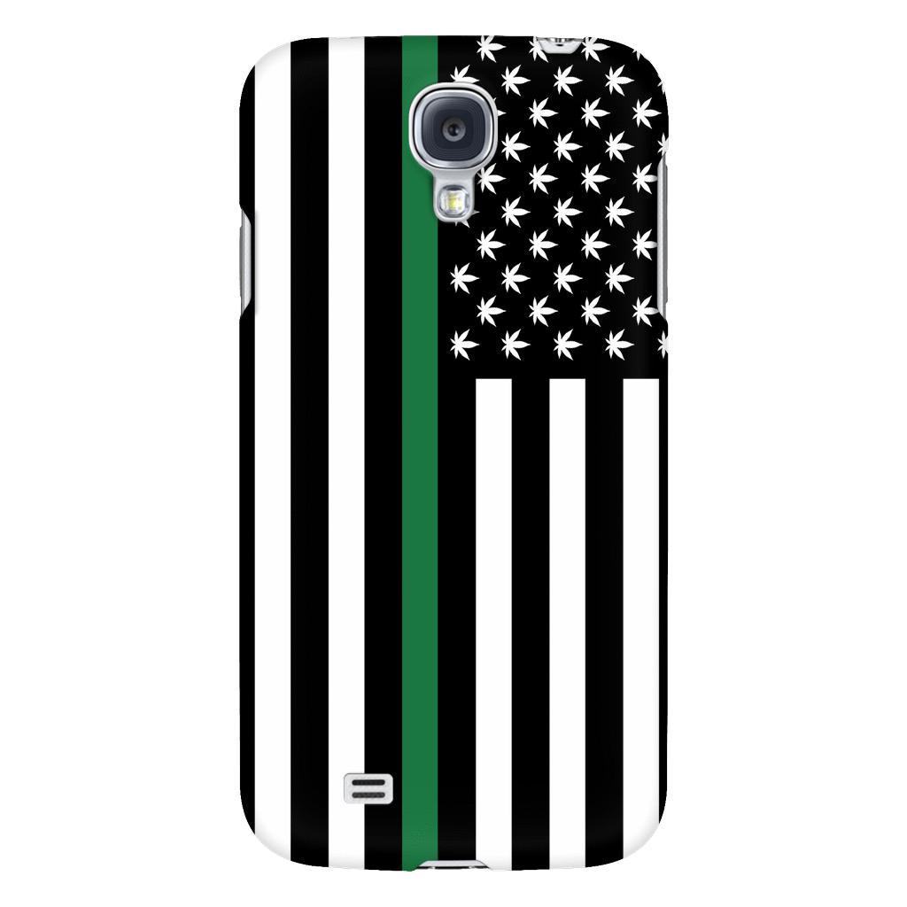 Green Line Cannabis US Flag Case - American Weedster