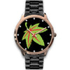 Green &amp; Red Ladies Rose Gold Watch - American Weedster