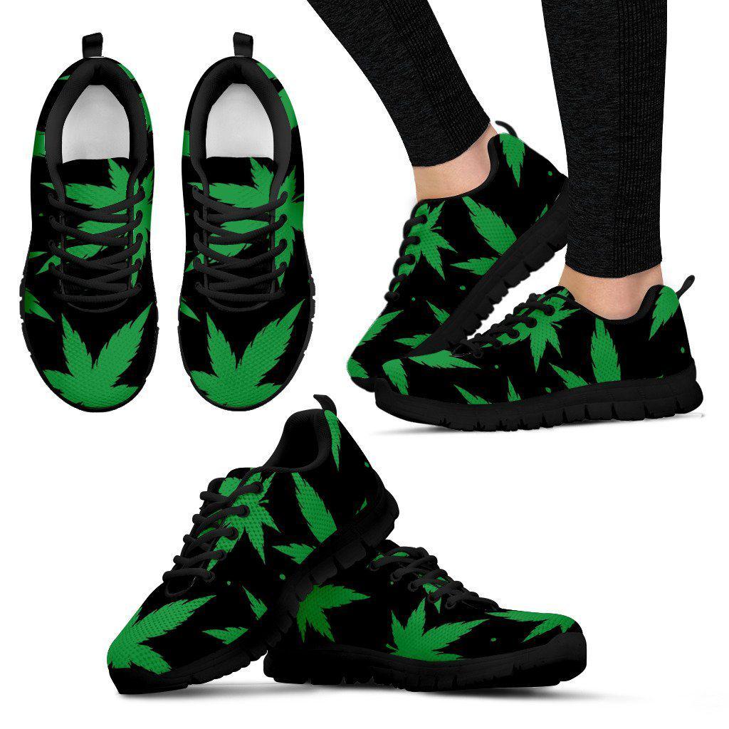 420 Green & Black Sneaker - American Weedster