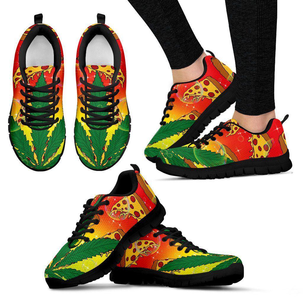 Pizza Dank Women and Men Sneakers - American Weedster