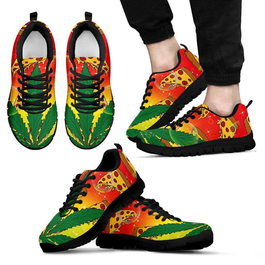 Pizza Dank Women and Men Sneakers - American Weedster