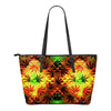 Pyramid Small Leather Tote Bag - American Weedster