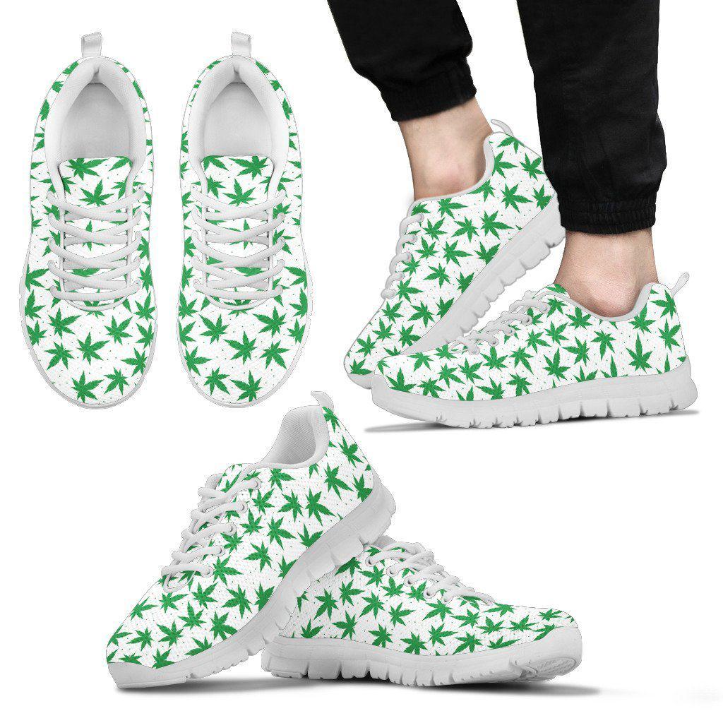 Green Leaf V2 Woman and Men Sneakers - American Weedster