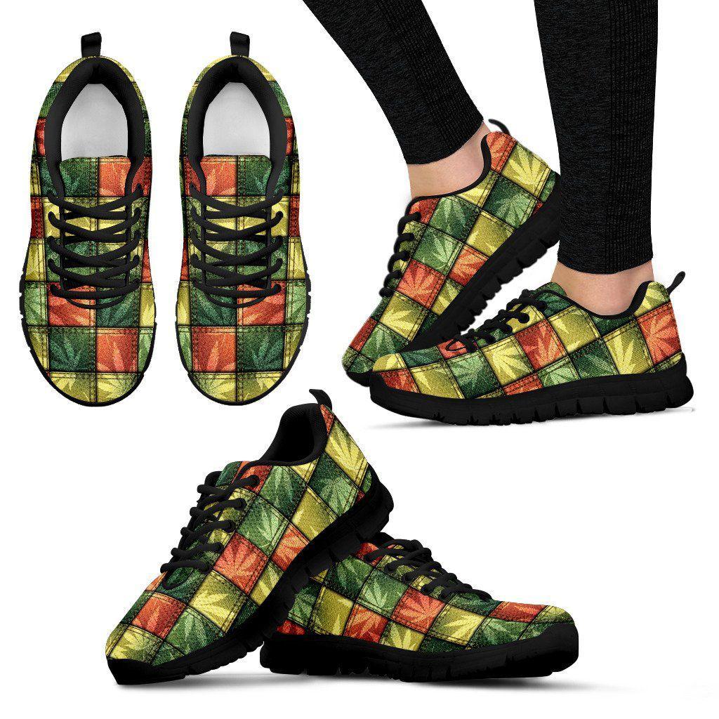 Jeans Pattern Women and Men Sneakers - American Weedster