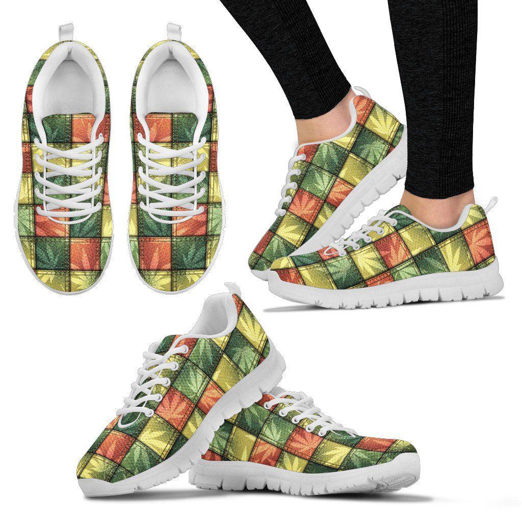 Jeans Pattern Women and Men Sneakers - American Weedster