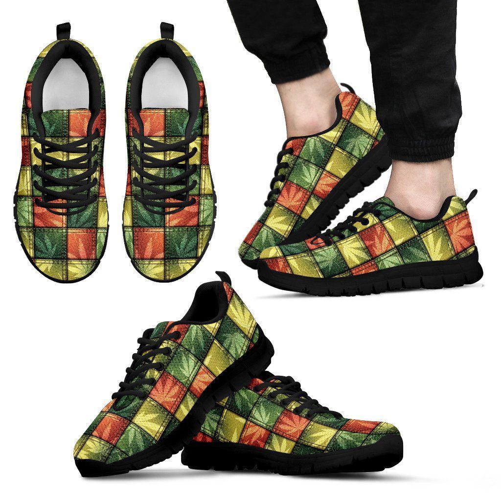 Jeans Pattern Women and Men Sneakers - American Weedster