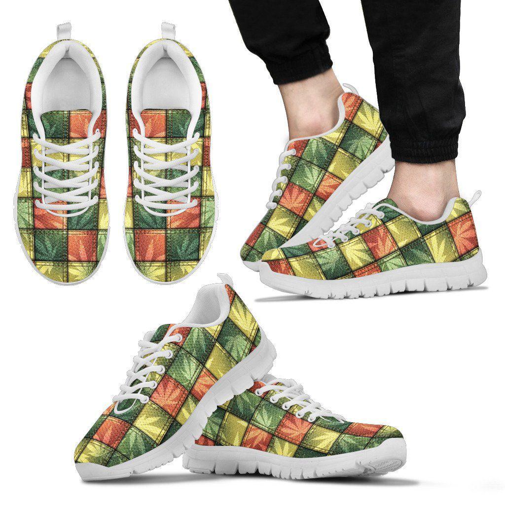 Jeans Pattern Women and Men Sneakers - American Weedster