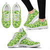 LimeGreen Camo V2 Women Sneakers - American Weedster