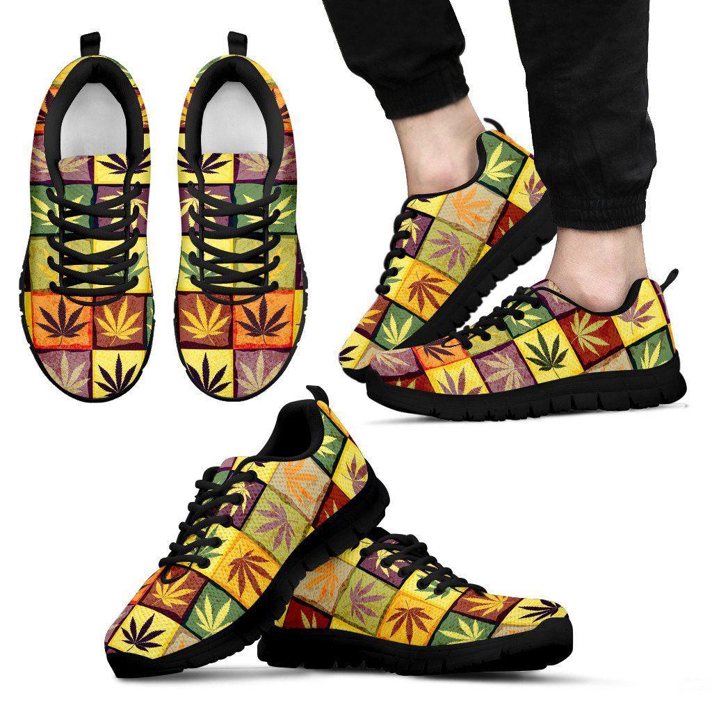 Multicolor Square Woman &amp; Men Sneaker - American Weedster