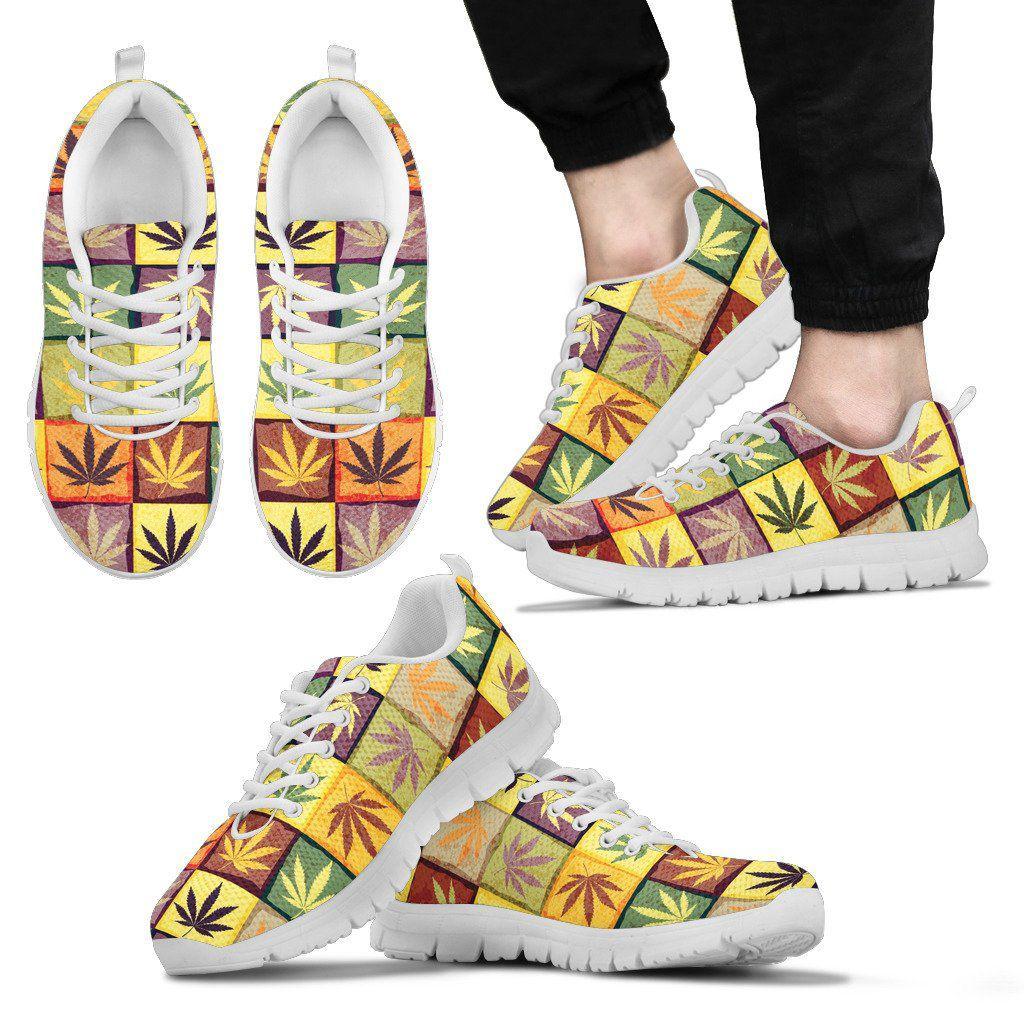Multicolor Square Woman &amp; Men Sneaker - American Weedster