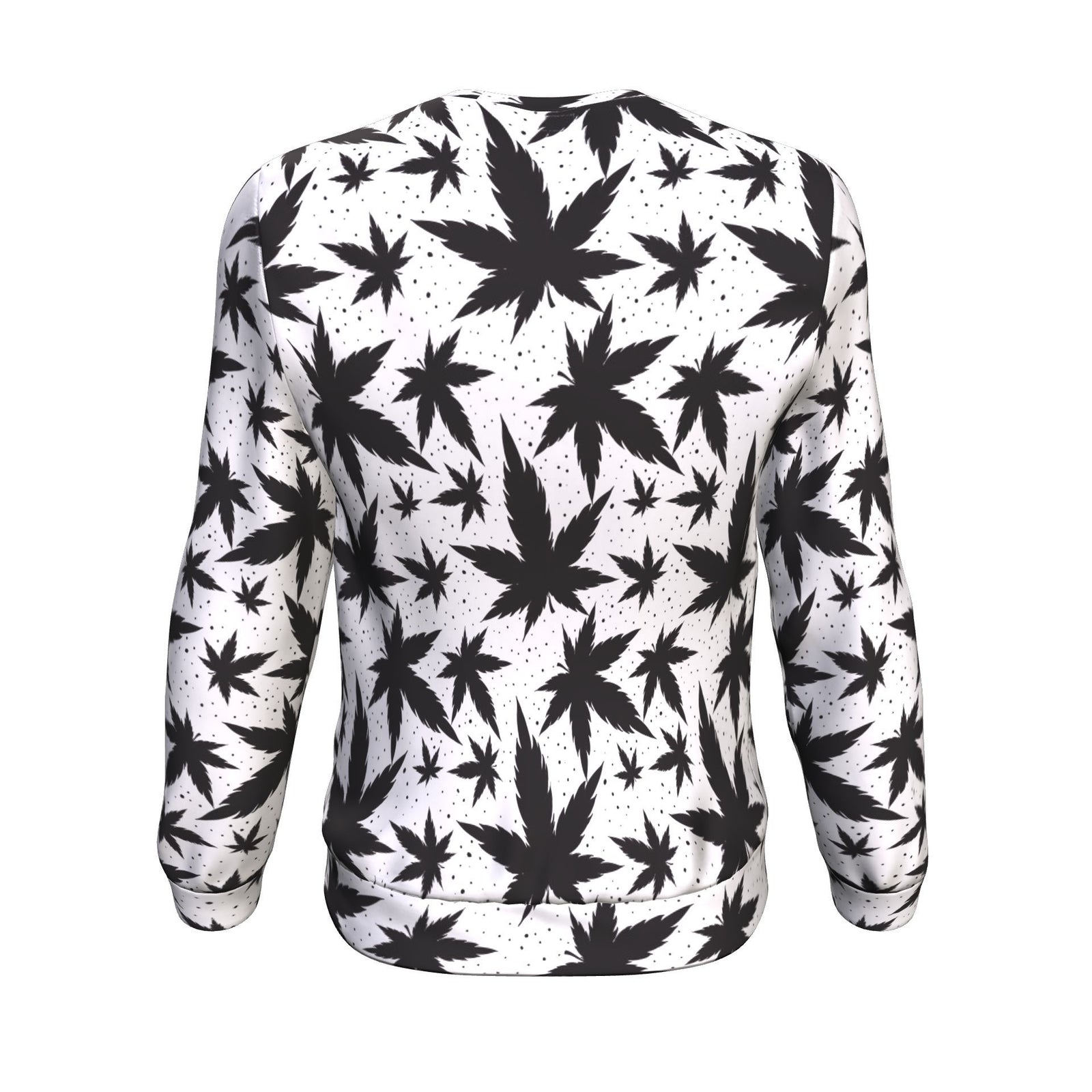 B&W Leaf Unisex Sweater - American Weedster
