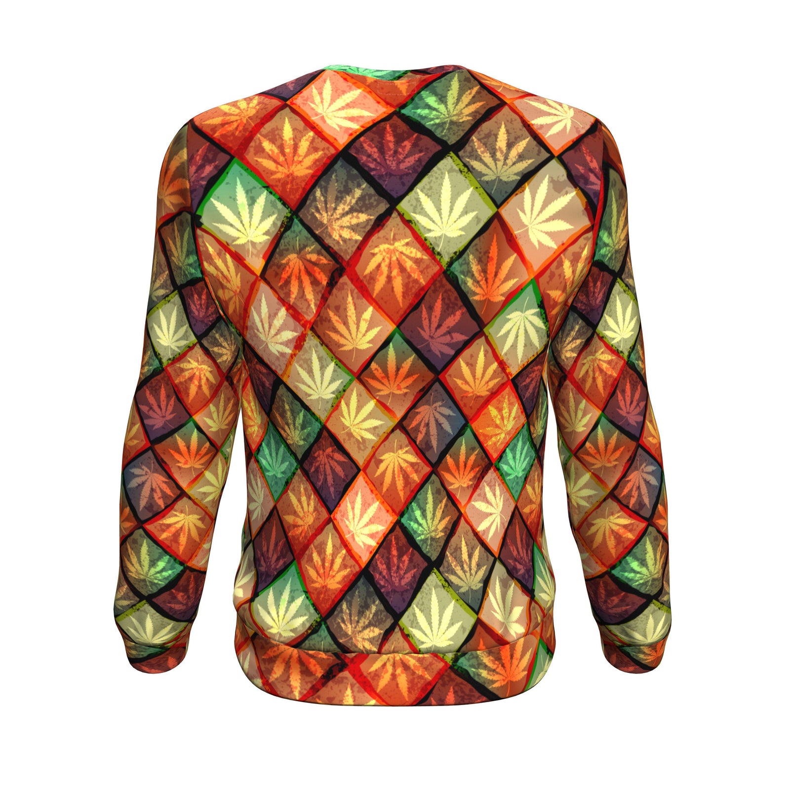 Diamond Multicolor Unisex Sweater - American Weedster